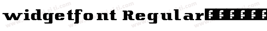 widgetfont Regular字体转换